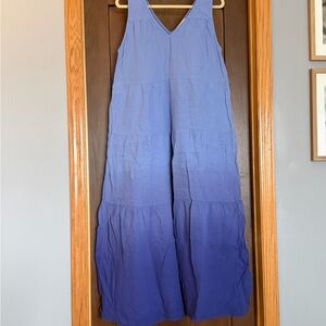 Marine Layer Ombre V-Neck Sleeveless Maxi Dress